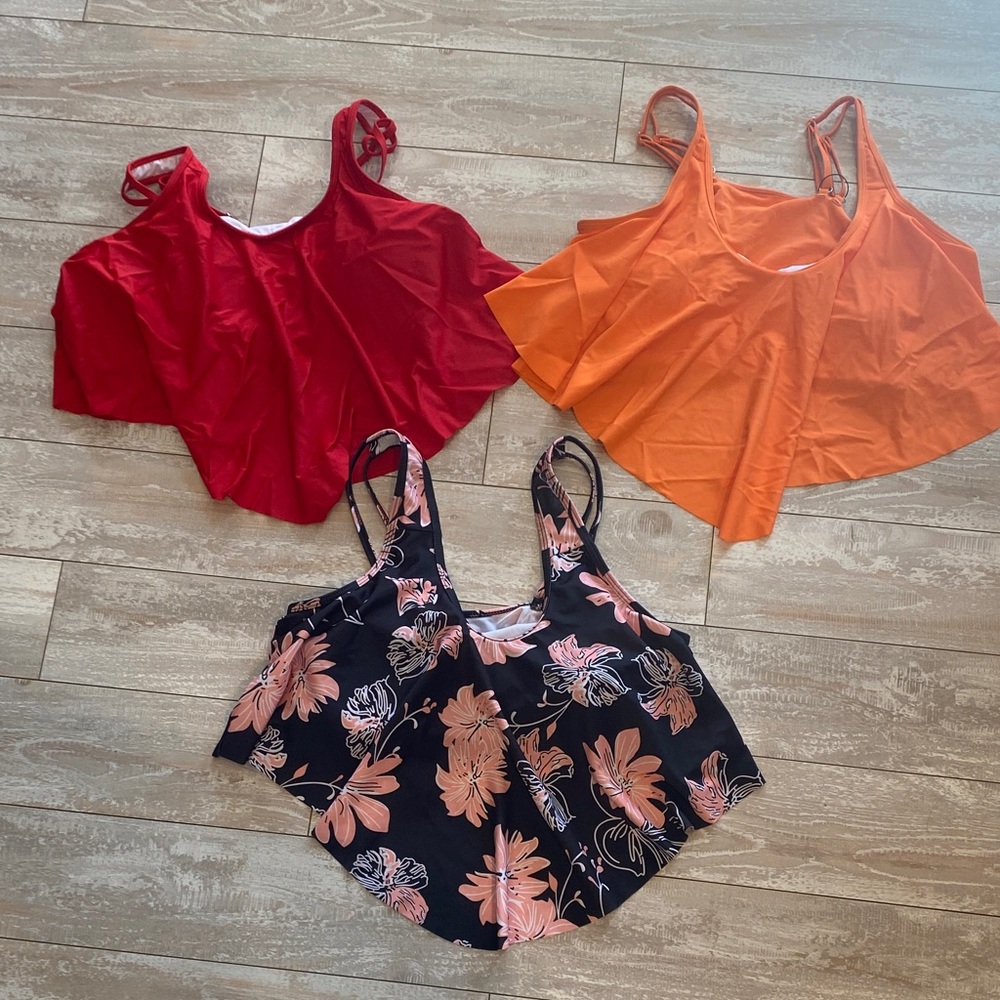 Women’s swim tops set size large 12/14